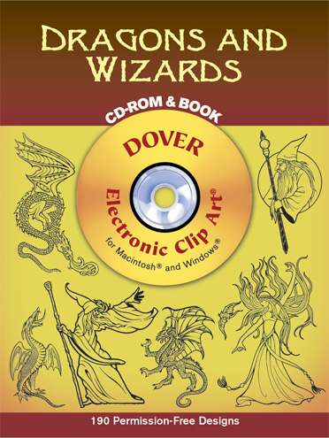 книга Dragons and Wizards (Dover Electronic Clip Art), автор: Marty Noble, Eric Gottesman